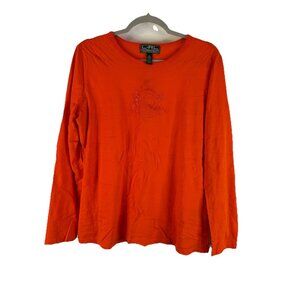 Lauren Ralph Lauren Thick Stitched Monogram Crest Long Sleeve Shirt